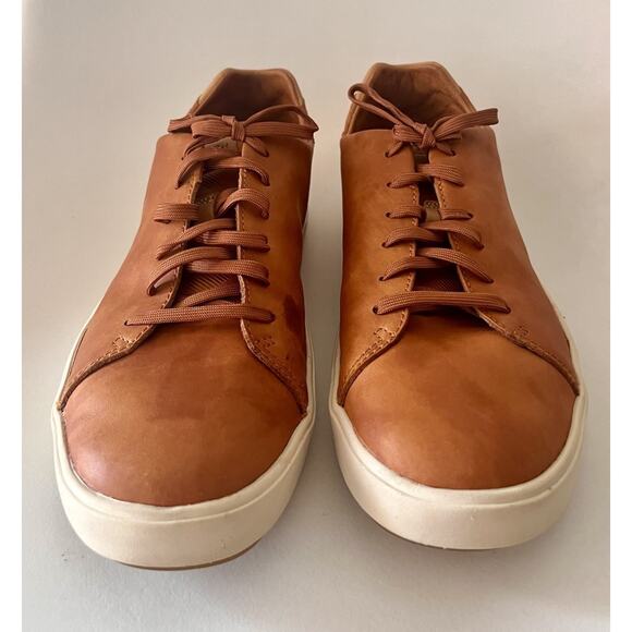 OluKai Laeʻahi Lī Lī Leather Sneakers Men\'s 9.5 Fox Brown Casual Shoes main image 13